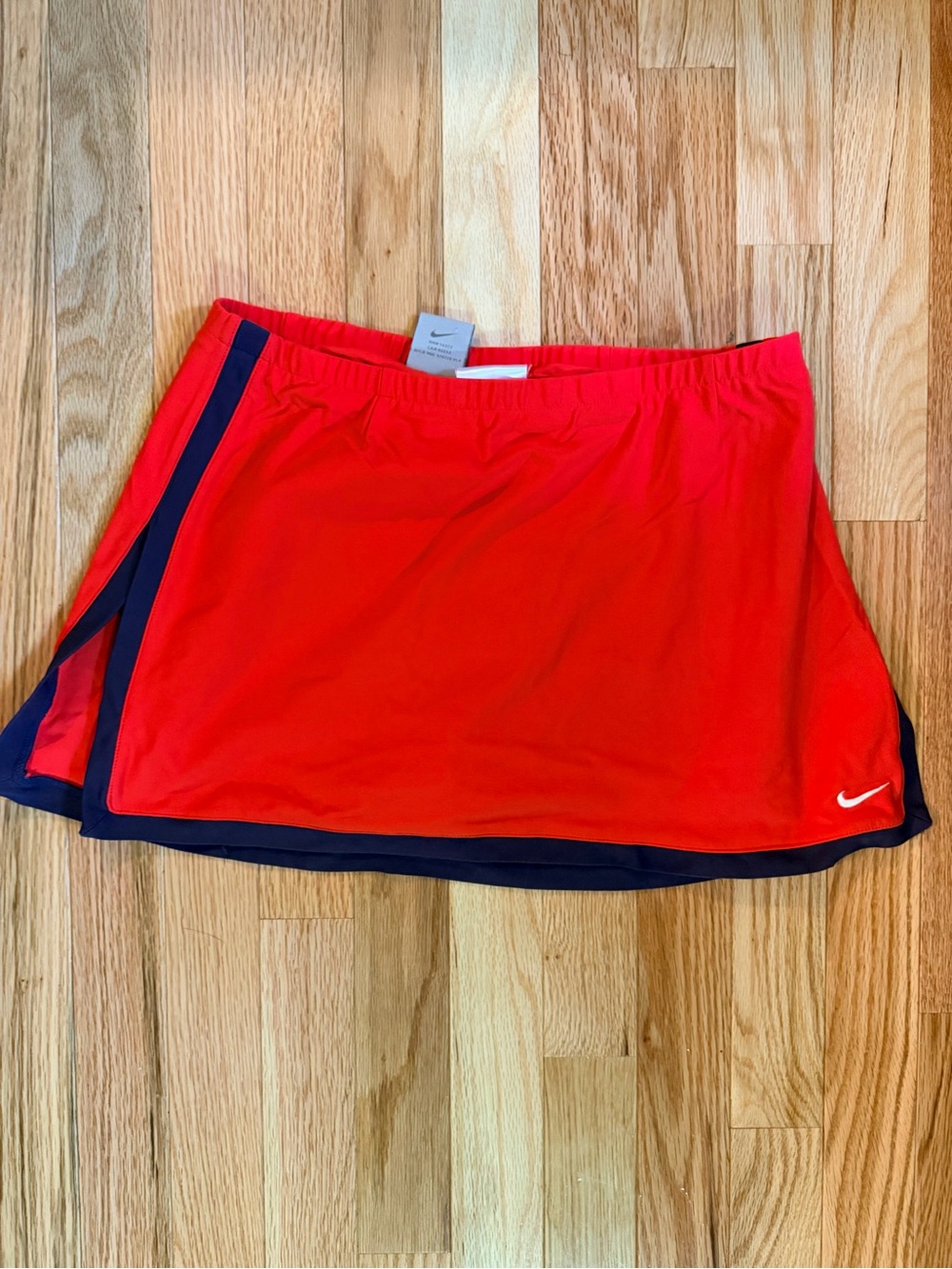Nike Red Mini Skirt with Navy Trim